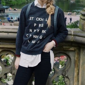 MADEWELL | tourguide sweatshirt pullover travel L